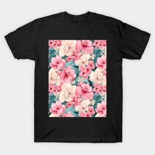 #4 Floral Pattern. Orchid Flower Pattern. T-Shirt